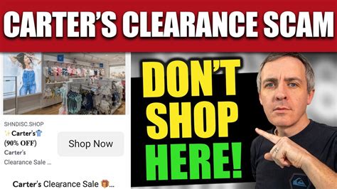 carter's clearance sale scam